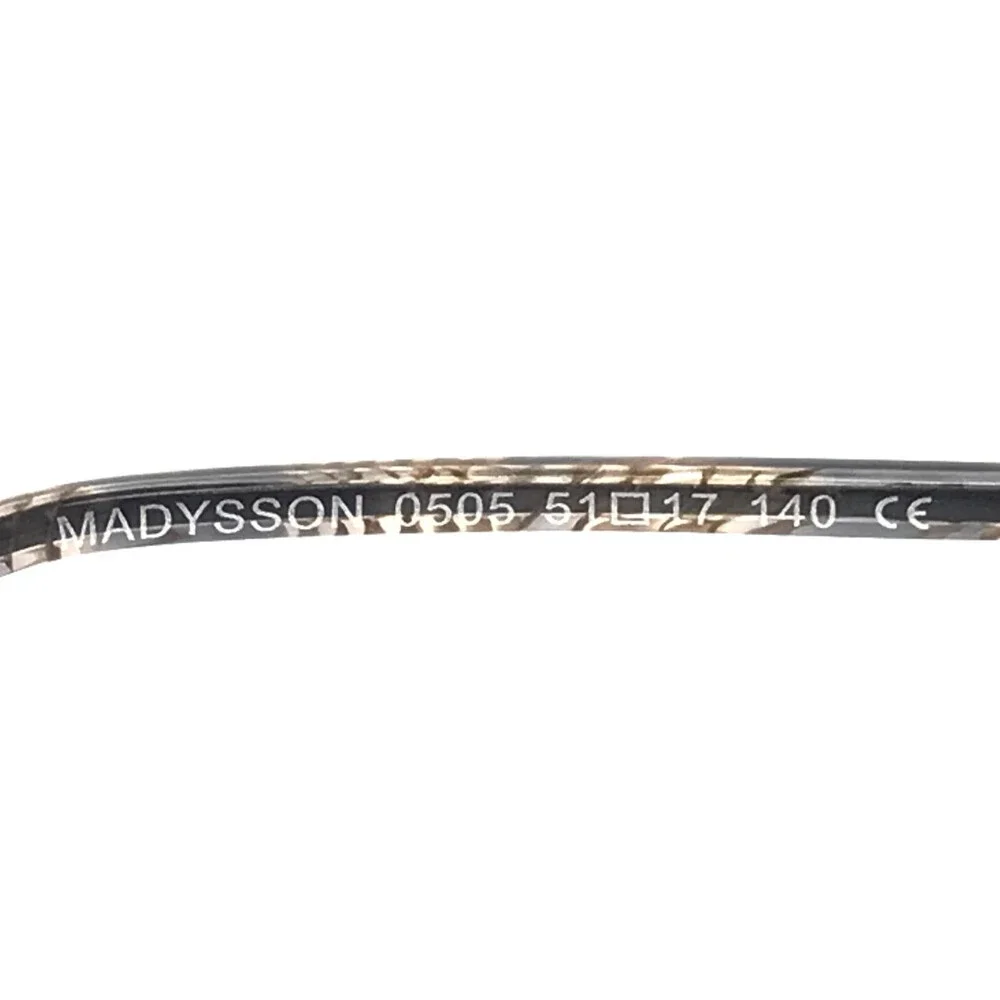 BOZ by J.F. Rey Eyeglasses Frames MADYSSON 0505 Brown Gold Hexagon 51-17-140